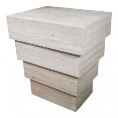 Travertine cascading table or pedestal